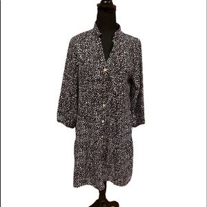 𝅺black And White Very Lightweight Dress